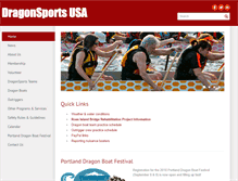 Tablet Screenshot of dragonsports.org